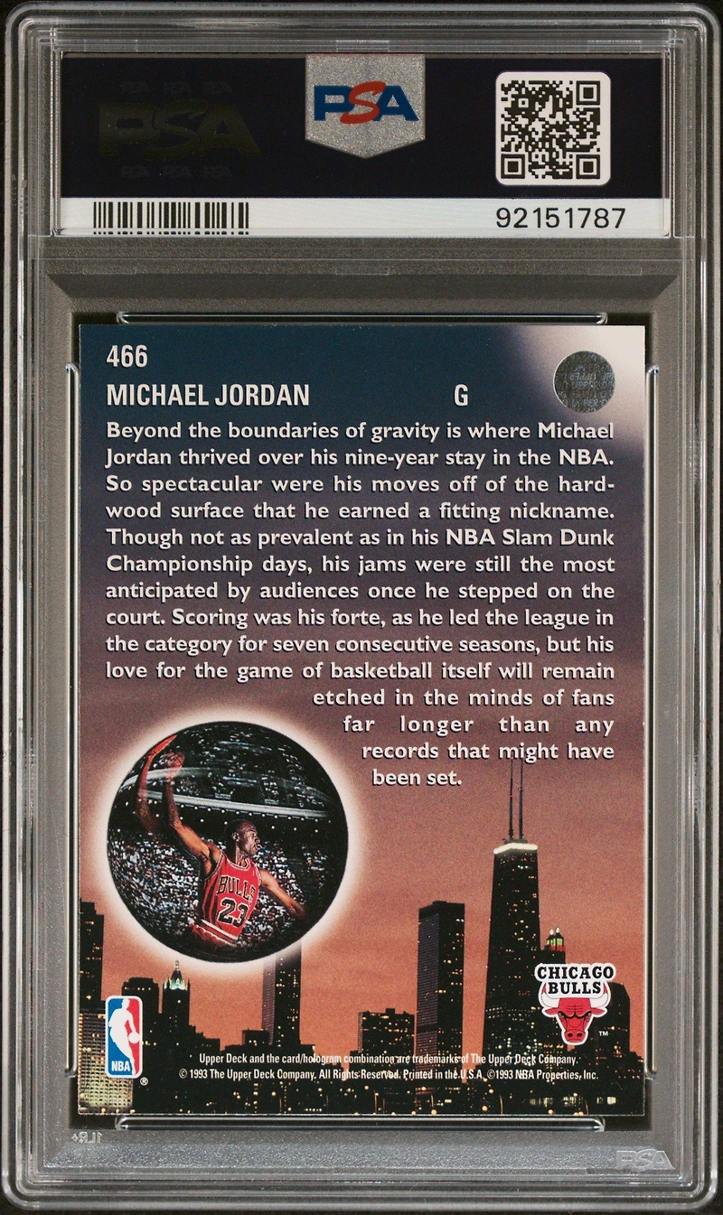 1993 Upper Deck Michael Jordan PSA