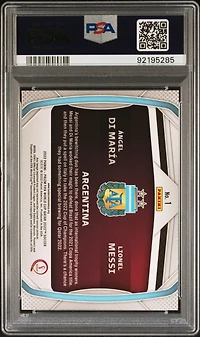 2022 Panini Prizm World Cup Qatar Connections 1 Lionel Messi\angel Di Maria PSA 10