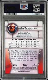 2023 Bowman Platinum 4 Adley Rutschman PSA 10