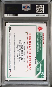 2023 Topps Holiday Autographs Hactc Triston Casas PSA 10