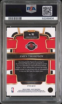 2023 Panini Select Amen Thompson Red Cracked Ice PSA 10