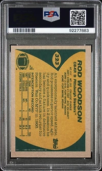 1989 Topps 323 Rod Woodson PSA 9