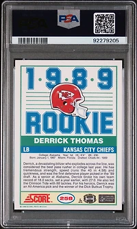 1989 Score 258 Derrick Thomas PSA 10