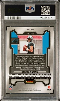 2023 Panini Prizm 311 Bryce Young Red/white/blue Prizm PSA 10