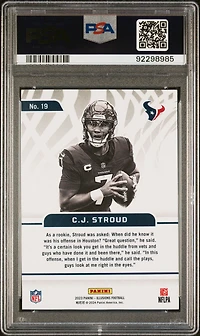 2023 Panini Illusions Amazing 19 Cj Stroud PSA 10