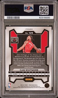 2023 Panini Prizm 129 Cam Whitmore Pink Ice PSA 10