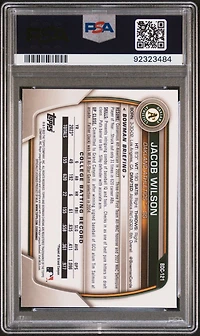 2023 Bowman Draft Sapphire Edition Bdc121 Jacob Wilson PSA 10