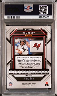 2022 Panini Prizm 273 Tom Brady Pandora PSA 10