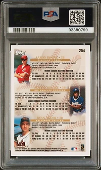 1998 Topps 254 Beltre/minor/boone PSA 8