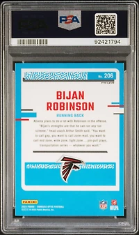 2023 Panini Donruss Optic 206 Bijan Robinson Pink PSA 10