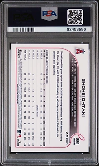 2022 Topps 660 Shohei Ohtani PSA 10