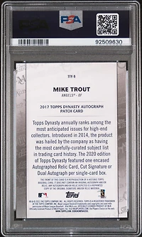 2021 Topps Through The Years 9 Mike Trout PSA 10