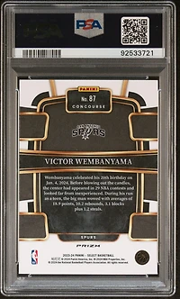 2023 Panini Select Victor Wembanyama Tectonic PSA 10