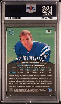 1998 Finest 121 Peyton Manning PSA 9