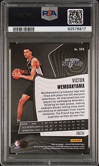 2023 Panini Revolution 104 Victor Wembanyama Fractal PSA 10