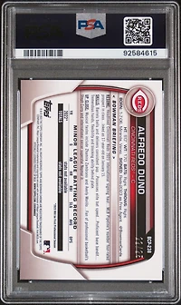 2023 Bowman Mega Box Chrome 238 Alfredo Duno Orange PSA 10