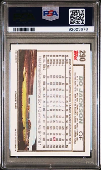 1992 Topps 290 Bo Jackson PSA 10