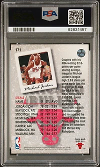 1993 Upper Deck 171 Michael Jordan PSA 8