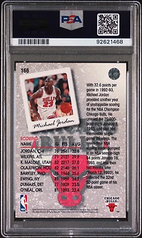 1993 Upper Deck 166 Michael Jordan PSA 8