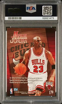 1996 Skybox Z-force 179 Michael Jordan PSA 8