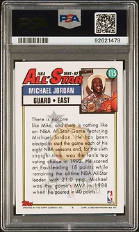 1992 Topps 115 Michael Jordan PSA