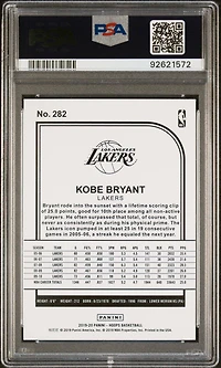 2019 Panini Hoops 282 Kobe Bryant PSA 10