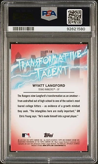 2023 Bowman Draft Transformative Talent Tt18 Wyatt Langford PSA 9