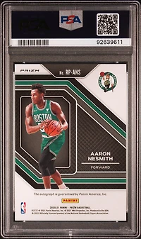 2020 Panini Prizm Rookie Penmanship Rpans Aaron Nesmith Silver Prizm PSA 10