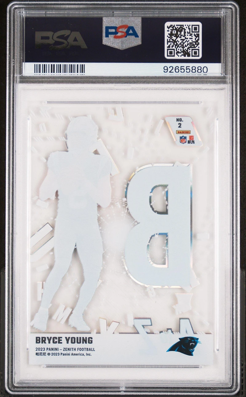 2023 Panini Zenith A To Z 2 Bryce Young PSA 9