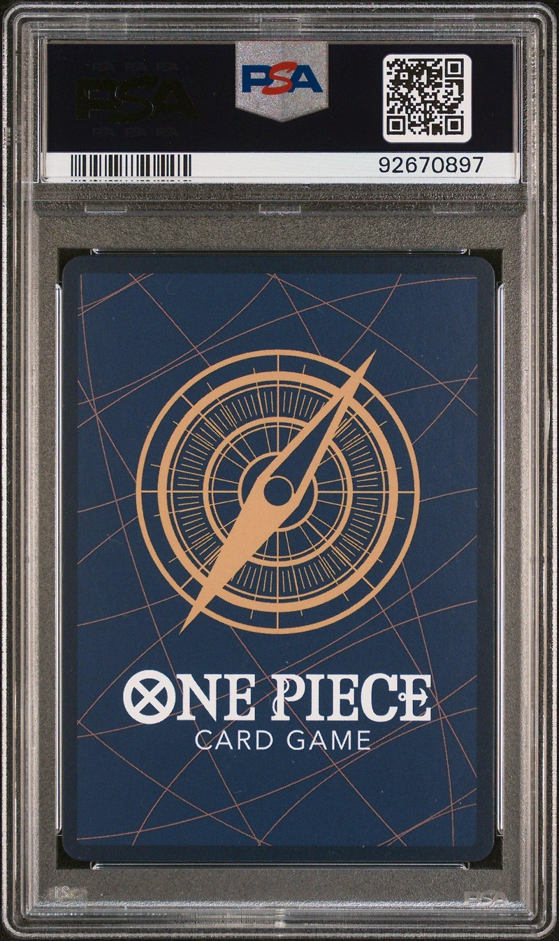 2022 One Piece Japanese Op01-romance Dawn 120 Shanks Manga Alternate Art PSA 10