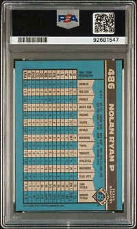 1990 Bowman 486 Nolan Ryan PSA 10