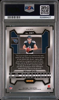 2023 Panini Prizm 397 Will Levis Red/white/blue Prizm PSA 9