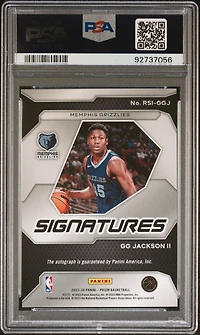 2023 Panini Prizm Rookie Signatures Rsiggj Gg Jackson Ii PSA 10