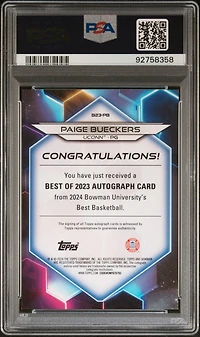 2023 Bowman University Best Best Of 2023 Autographs B23pb Paige Bueckers PSA 10