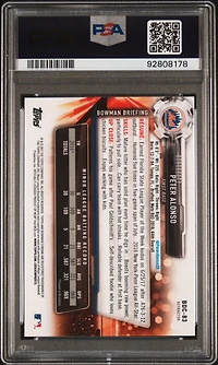 2017 Bowman Draft Bdc83 Peter Alonso Chrome-refractor PSA 10