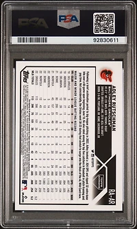 2023 Topps Chrome Rookie Autograph Raar Adley Rutschman Blue Raywave Refractor PSA 10