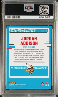 2023 Panini Donruss Optic 271 Jordan Addison PSA 10