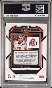 2023 Panini Prizm Draft Picks 102 Cj Stroud Variation PSA 9