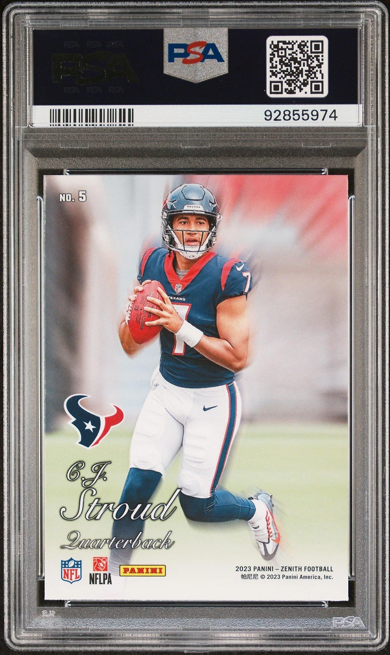 2023 Panini Zenith 1994 Pacific 5 Cj Stroud Red PSA 10