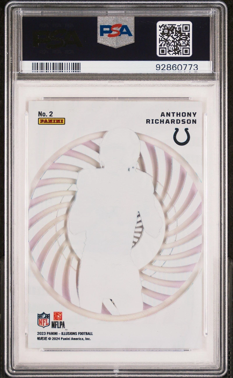 2023 Panini Illusions Mystique 2 Anthony Richardson PSA 10