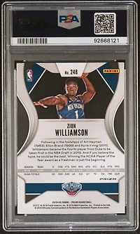 2019 Panini Prizm 248 Zion Williamson Variation-fast Break Prizm PSA 9