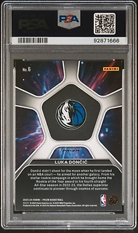 2023 Panini Prizm Deep Space 6 Luka Doncic Silver Prizm PSA 10