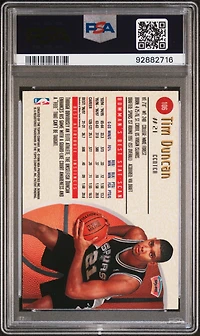 1997 Bowman's Best 106 Tim Duncan Refractor PSA 8