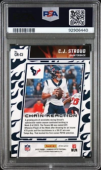 2023 Panini Donruss Optic Chain Reaction Crcj Cj Stroud PSA 10