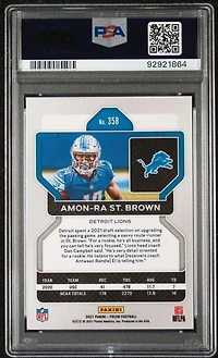2021 Panini Prizm 358 Amon-ra St. Brown PSA 9