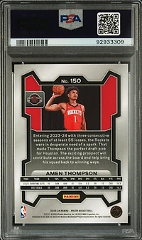 2023 Panini Prizm 150 Amen Thompson PSA 10