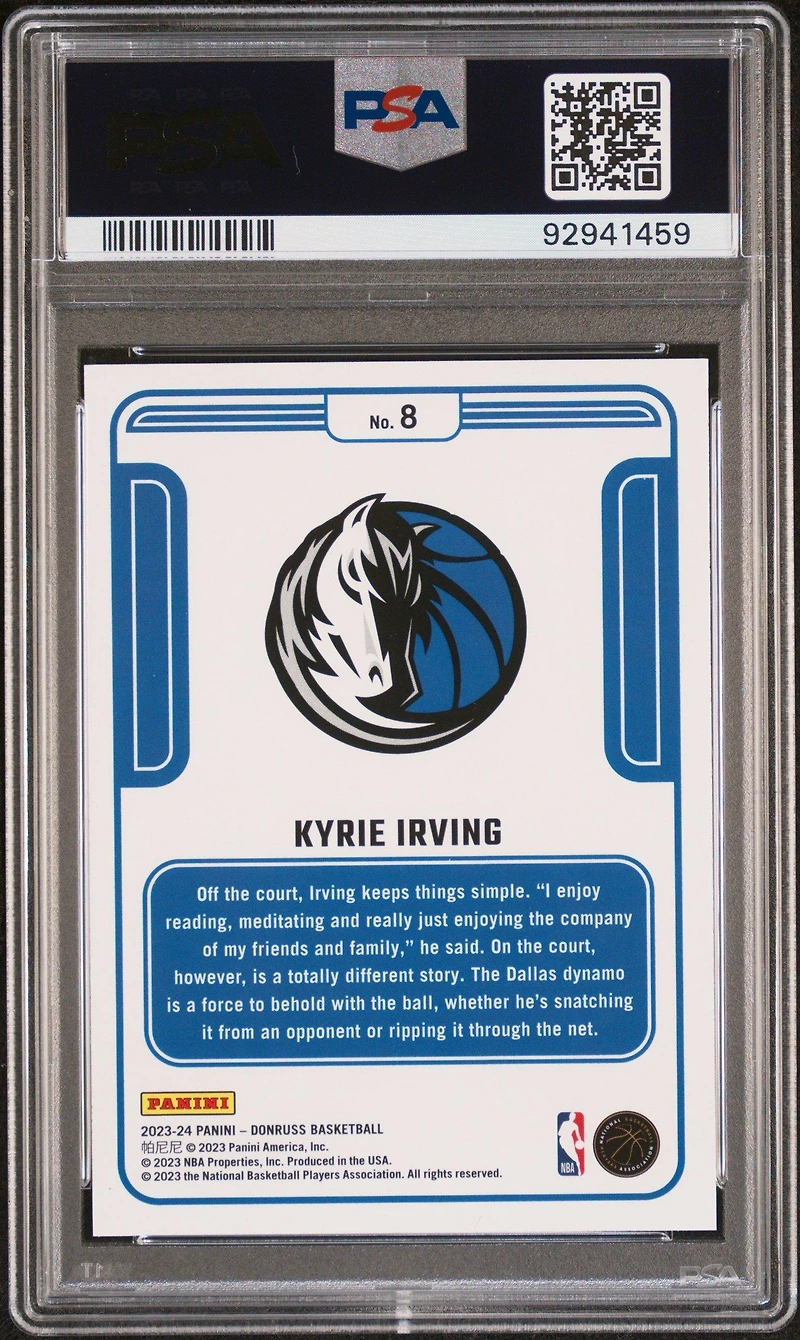 2023 Panini Donruss Complete Players 8 Kyrie Irving PSA 10