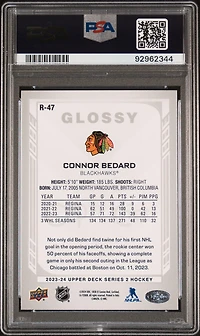 2023 Upper Deck Opc Glossy R47 Connor Bedard PSA