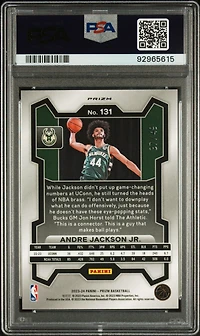 2023 Panini Prizm 131 Andre Jackson Jr. Orange Prizm PSA 10