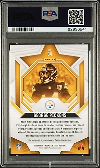 2023 Panini Rookies & Stars 84 George Pickens Signature-orange PSA 9